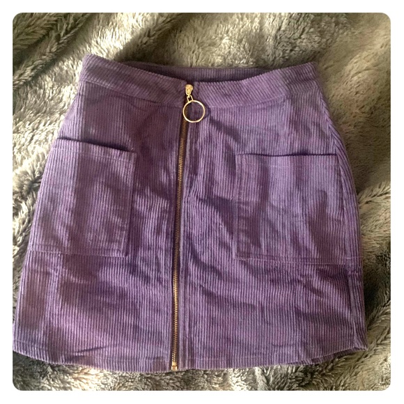 Corduroy a line skirt - Picture 2 of 2